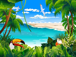 tropical animation animated desktop