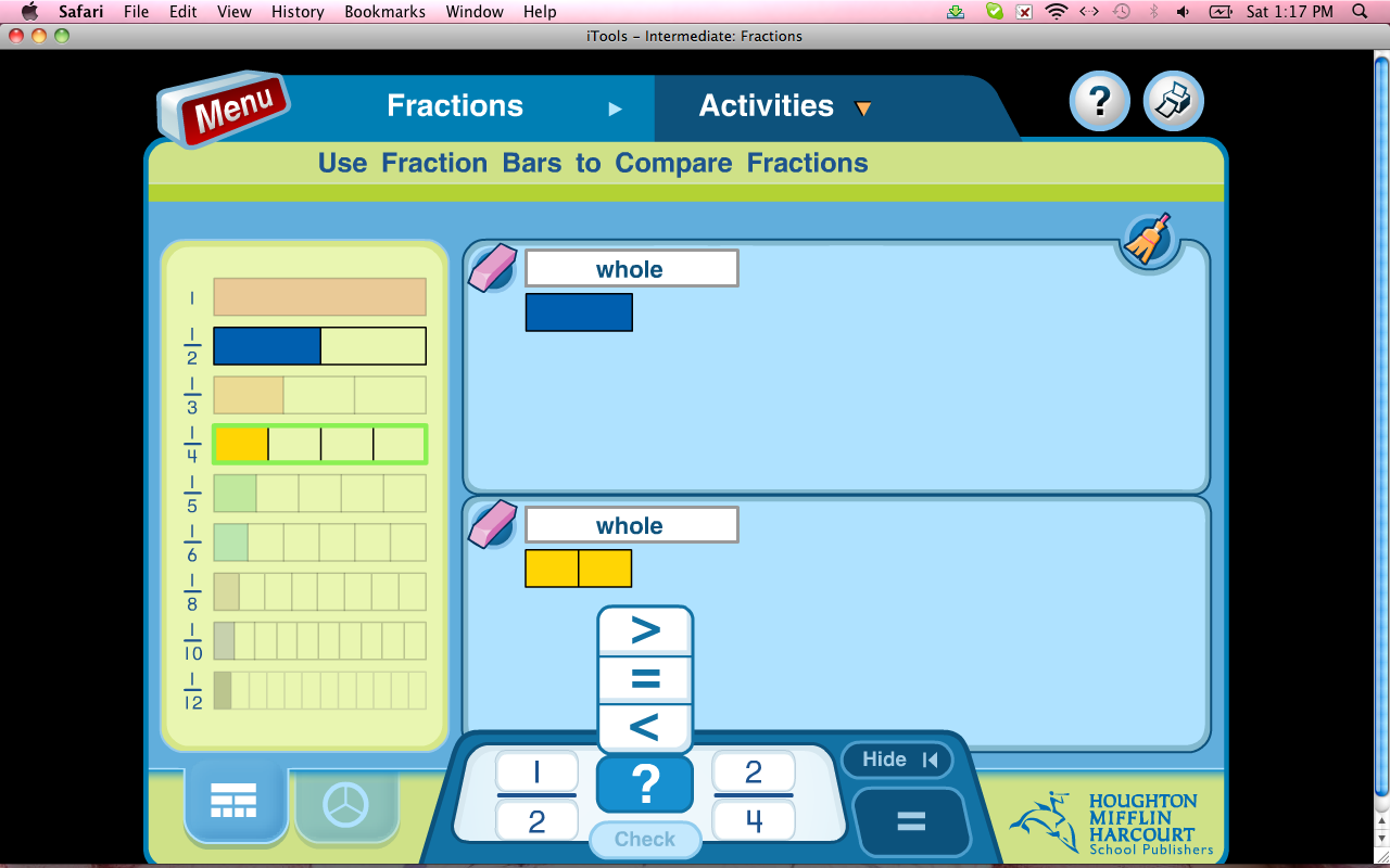 Miss B., Busy Bee Math Manipulatives for Comparing and Ordering Fractions