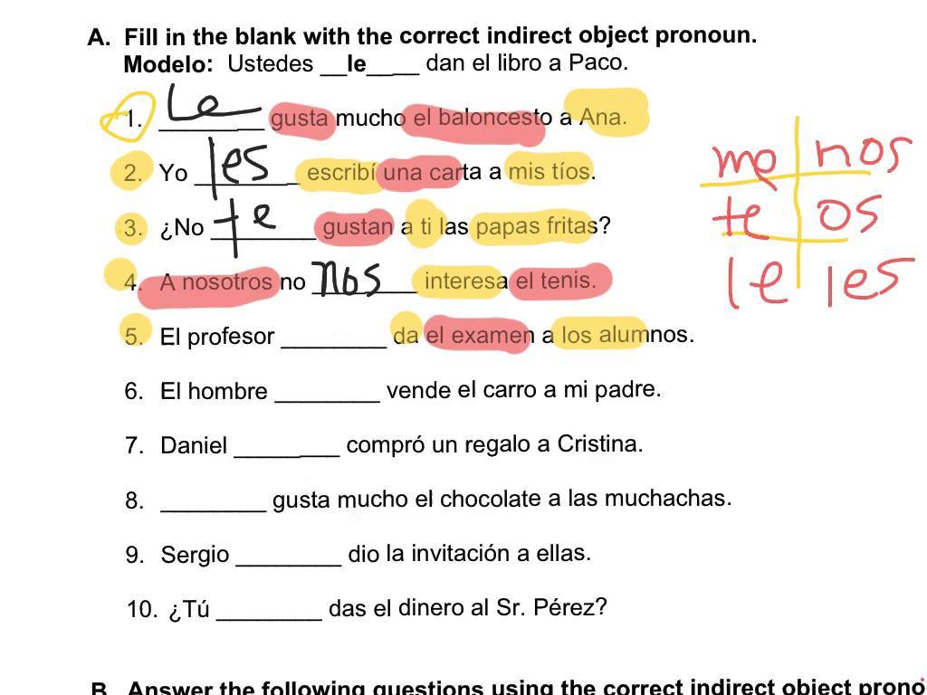 spanish-object-pronouns