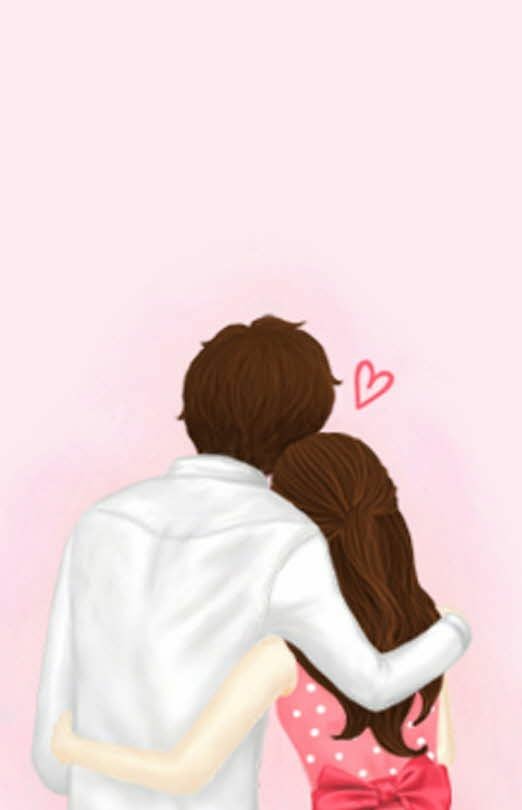 Romantic Couple Cartoon Whatsapp Dp images || Couple Love Dpz
