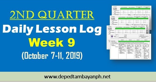 Week Nd Quarter Daily Lesson Log Dll Sy October
