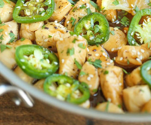 Asian Jalapeno Chicken Dinner Healthier