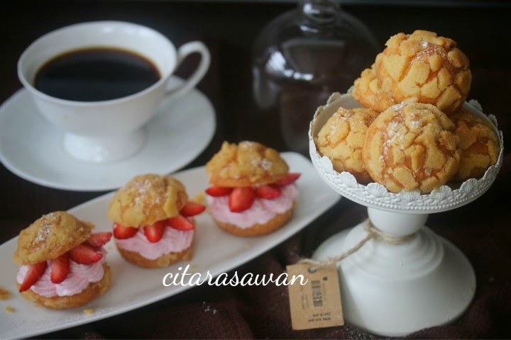 Japanese Crispy Cream Puff ~ Resepi Terbaik