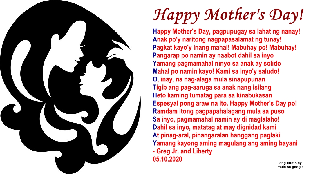Happy Mother's Day! - a Tagalog poem