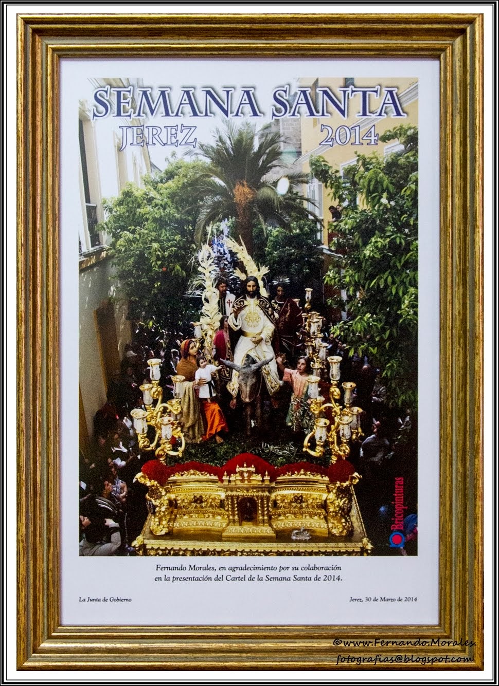 Cartel Semana Santa Jerez 2014 - Triunfal Entrada Jerusalén