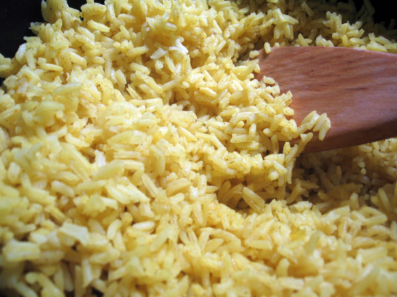 Yellow Rice and Chinese Broccoli