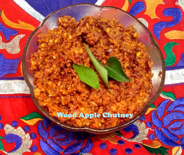Velagapandu Pachadi Wood Apple Chutney