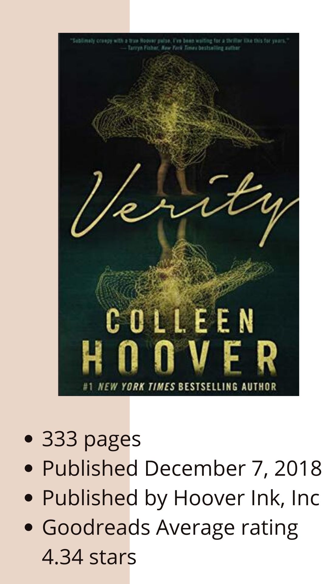 book review on verity