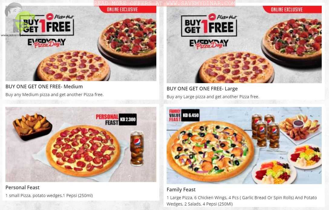Pizza Hut Kuwait Online Exclusive Deals SaveMyDinar Offers, Deals & Promotions in Kuwait