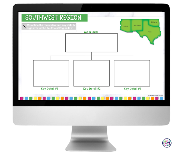  In this post, I show you how you can use Regions of the United States for Google™ Classroom for both in person instruction and distance learning. The 14 day lesson sequence is easy for students to follow and has explicit and clear directions. Close reading, text-dependent questions, vocabulary, graphic organizers, maps, and writing make this unit easy to implement!
