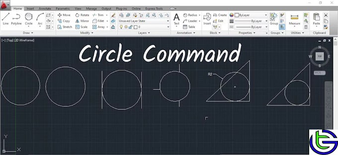 AutoCAD Basic Course in Hindi pdf, circle command 
