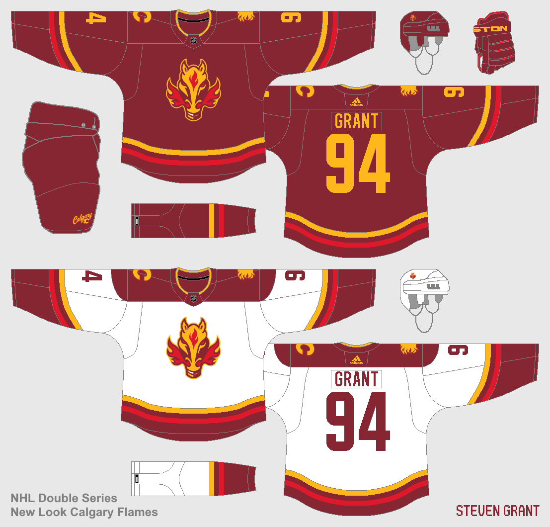 Modernized Retro Flames Jersey Concept : r/CalgaryFlames