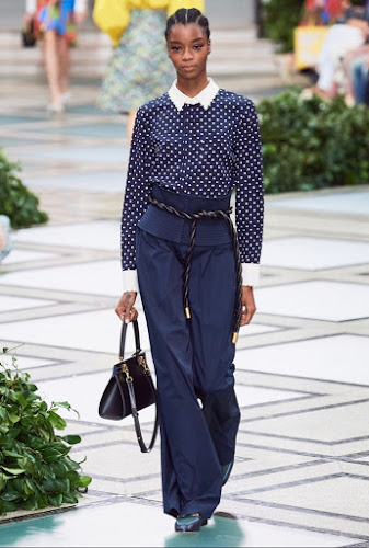 Feminine power suit dressing Tory Burch Spring 2020