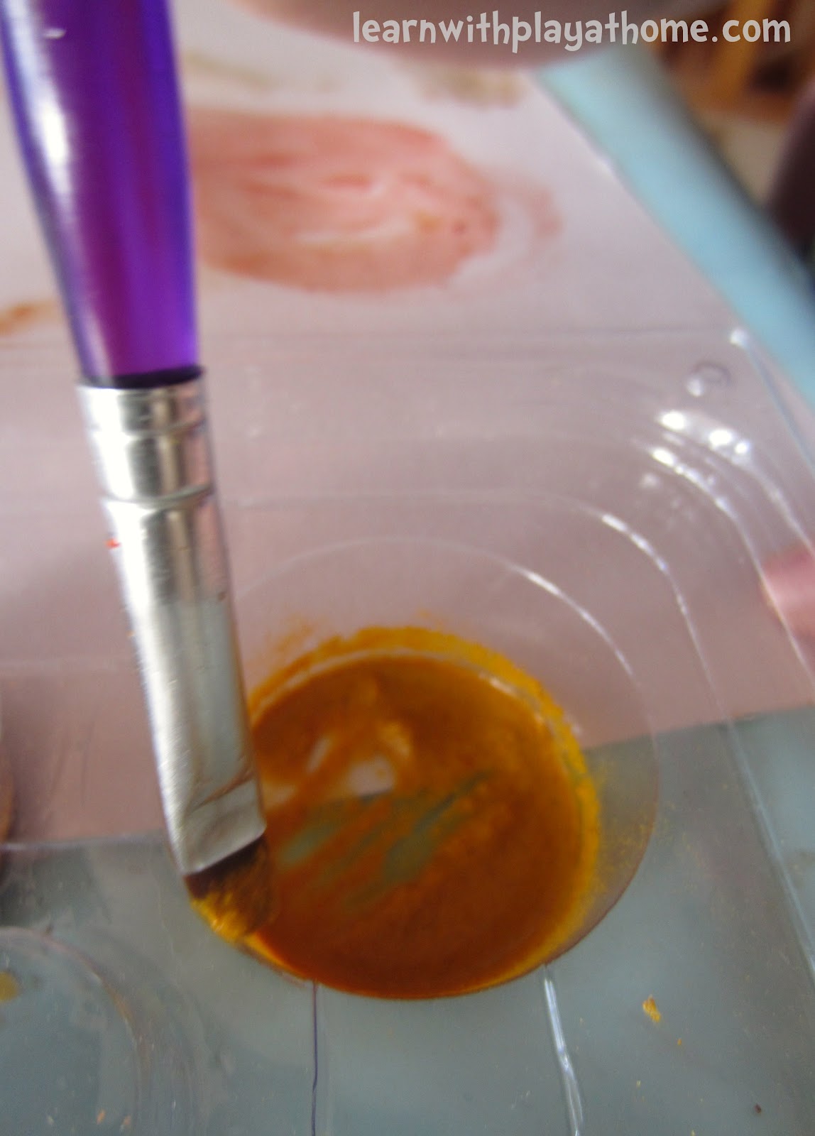 Learn with Play at Home Painting with Seasoning and Spices. Sensory