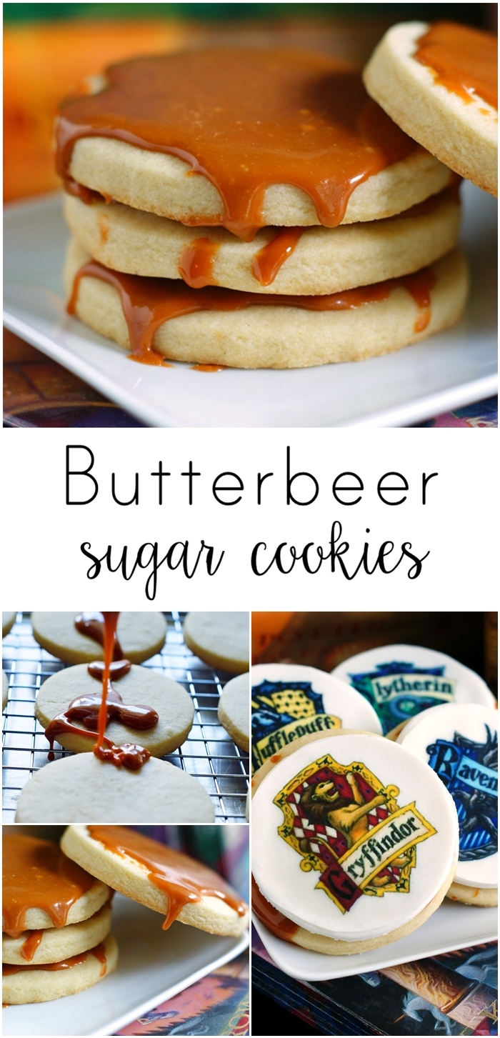 butterbeer sugar cookies : perfect for a Harry Potter party!