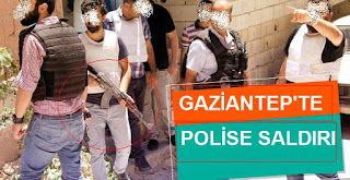 Gaziantepte Polise Hain Saldırı