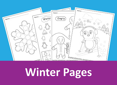 free winter preschool coloring pages