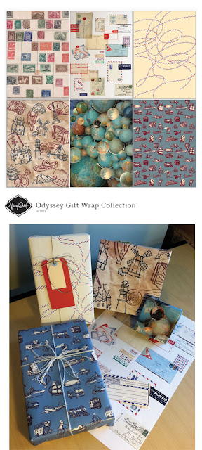Nicky Ovitt+Odyssey Gift Wrap Pattern course showcase part 4 - Module 3 (April 2012 class)