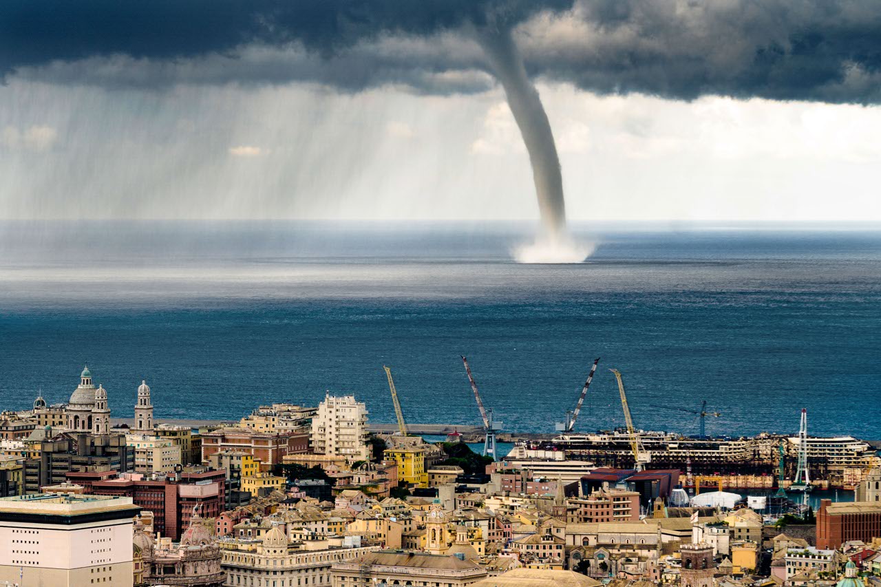 Dangerous Power of Nature Best pictures Waterspout