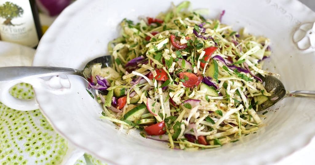 Lebanese Cabbage Slaw, Malfouf Salad Recipe LEBANESE RECIPES