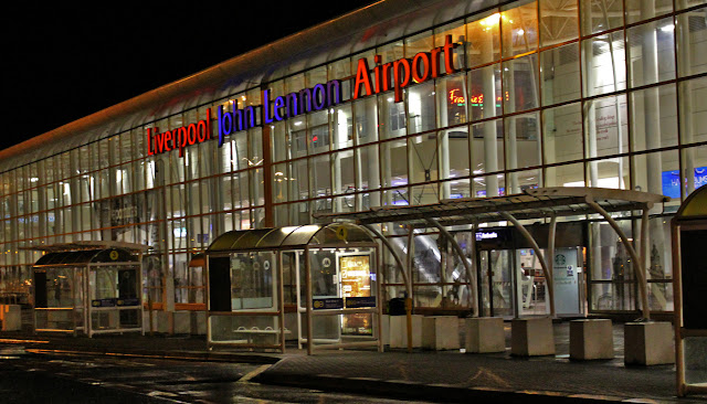 The Butterfly Balcony - Wendy's Week Liverpool to Amsterdam - Liverpool's John Lennon Airport looks like this at 4.40am, just incase you were ever wondering