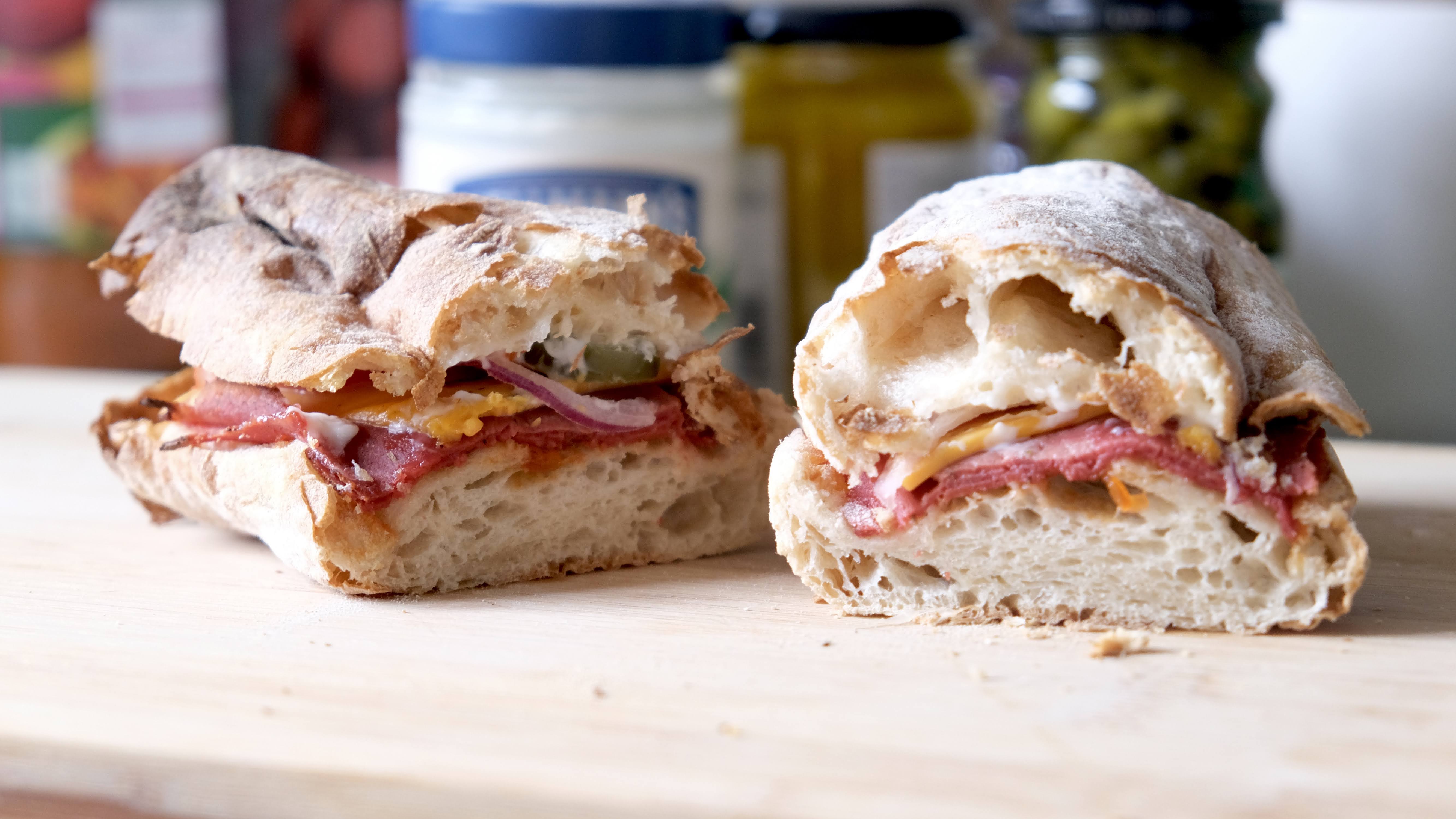 Vegan Pastrami and Cheese Sandwich