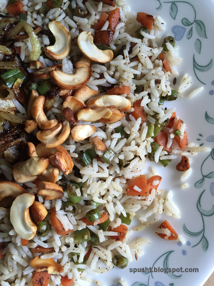 Spusht Quick Vegetable Pulao Recipe