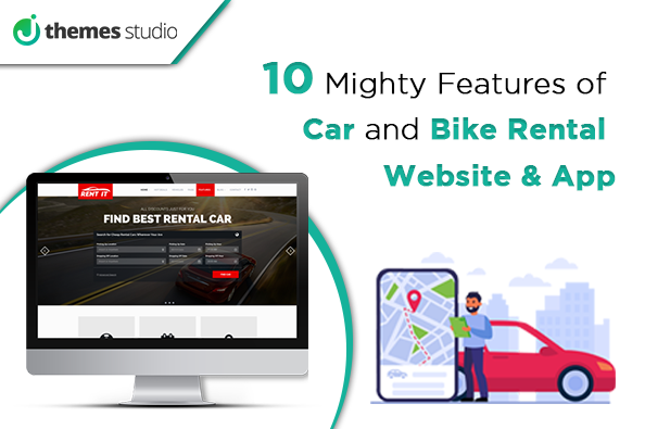bike and car rental wordpress theme