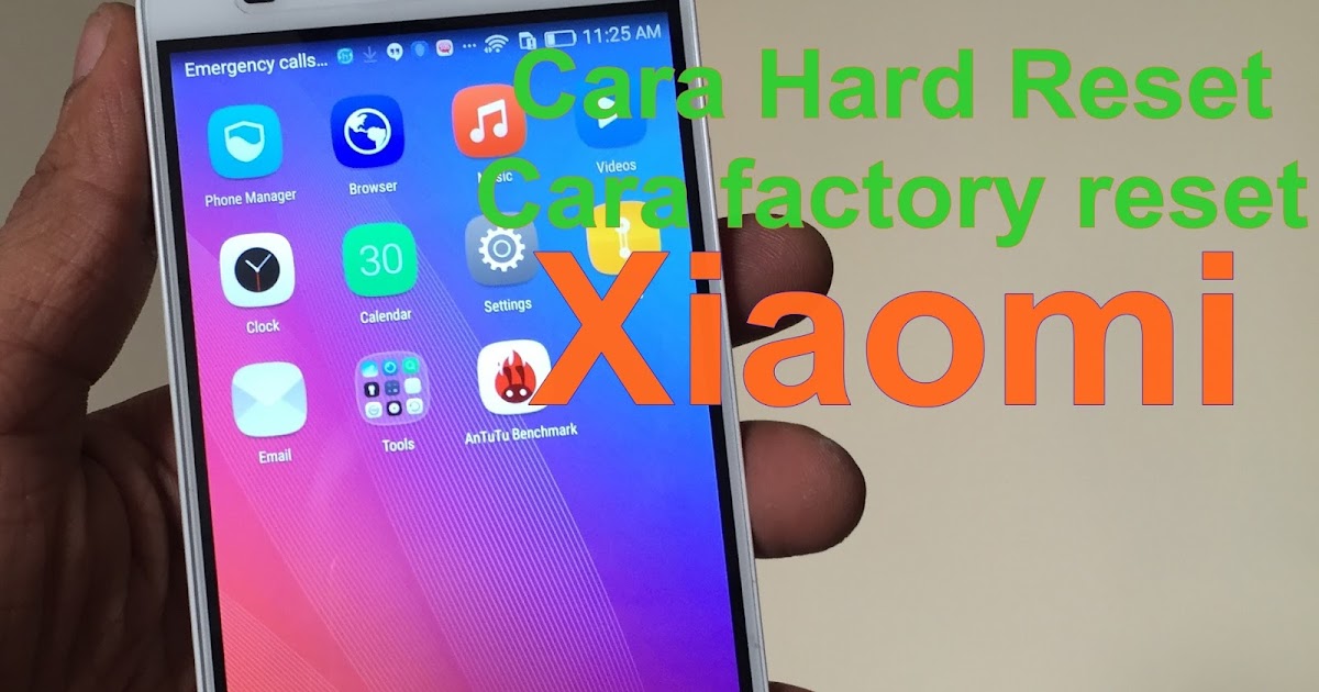 Cara reset hp xiaomi semua Type mengembalikan ke setelan