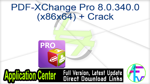 PDF-XChange Pro 8.0.340.0 (x86x64) + Crack