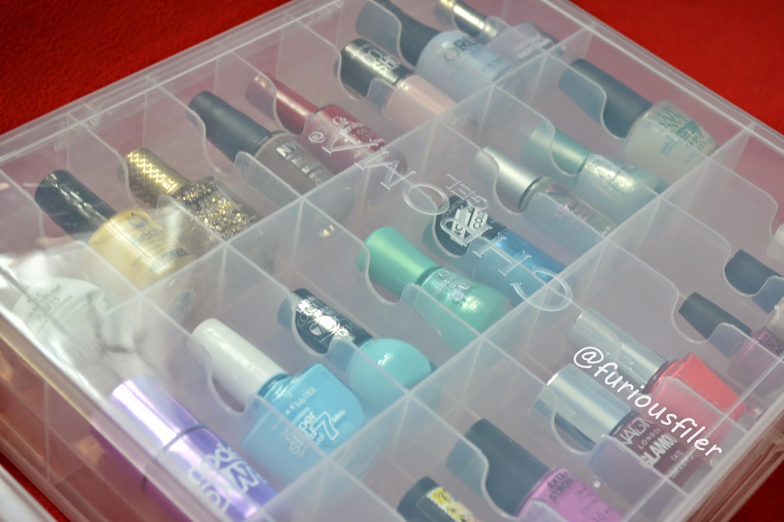 nail polish box with lid polish storage