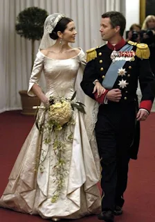 Crown Prince  Frederik of Denmark wedding day