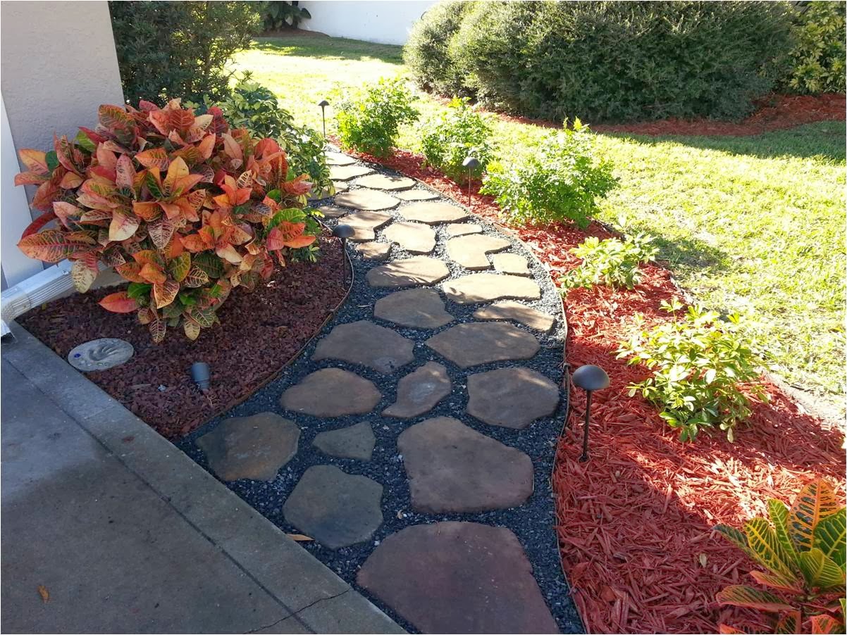 KC's Creations Concrete Stepping Stone Path