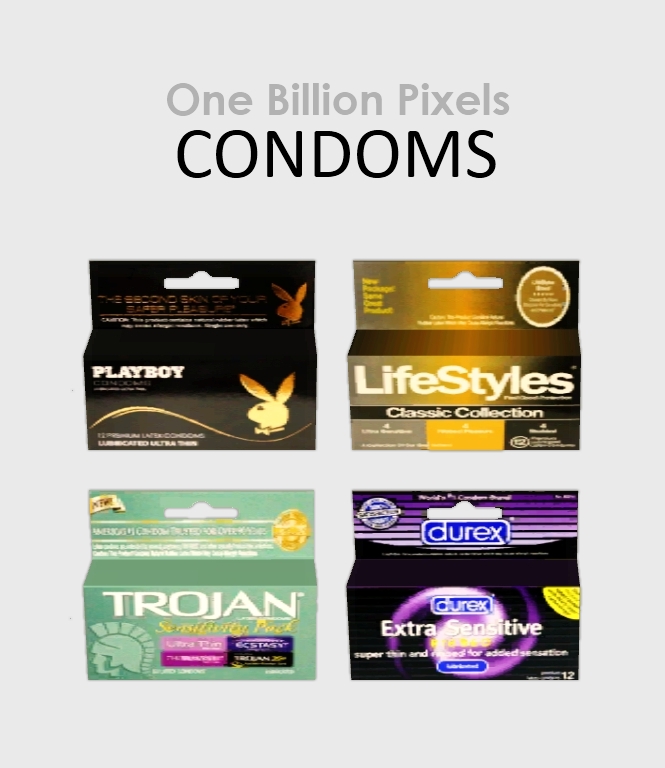Condoms & Lubricants (Decorative Only) One Billion Pixels