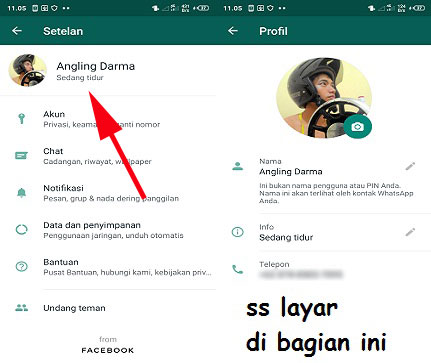 Cara Membuat Profil Wa Kosong Tanpa Foto Nama Dan Status Profil Wafbig