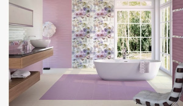 Baños muy femeninos - Colores en Casa