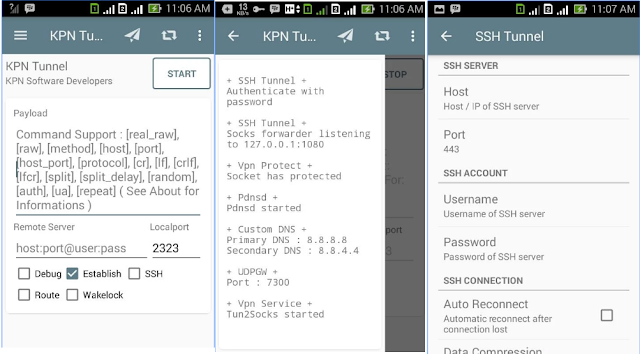 Aplikasi Android KPN TUNNEL