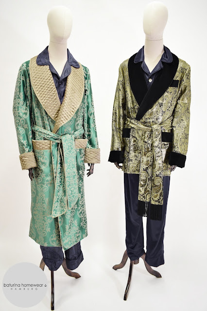 herren luxus hausmantel morgenmantel hausjacke seide paisley samt edel elegant englischer klassischer stil britisch dressing gown smoking jacket
