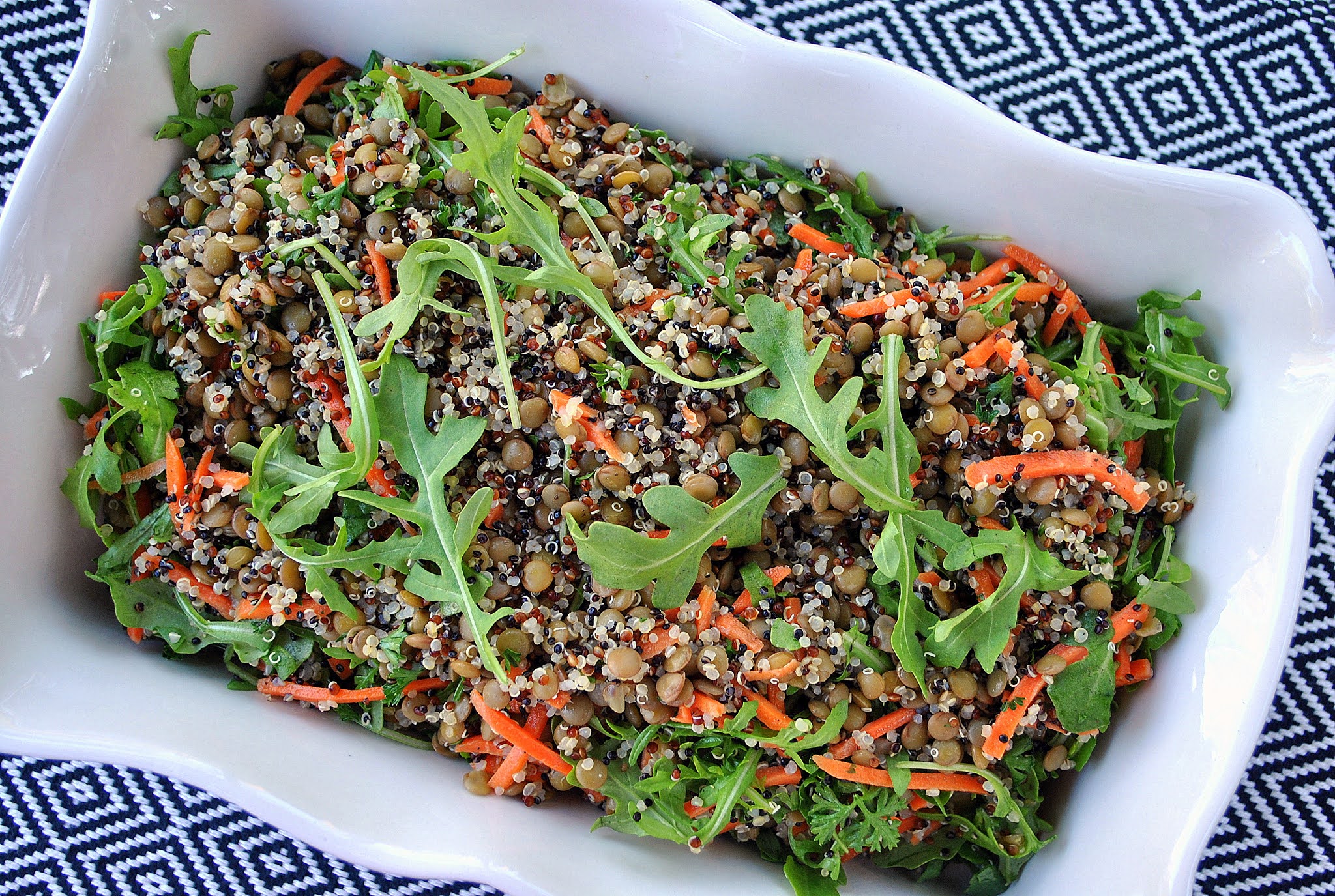 Lentil & Quinoa Salad (Salada de Lentilha & Quinoa) The Green Dish Blog