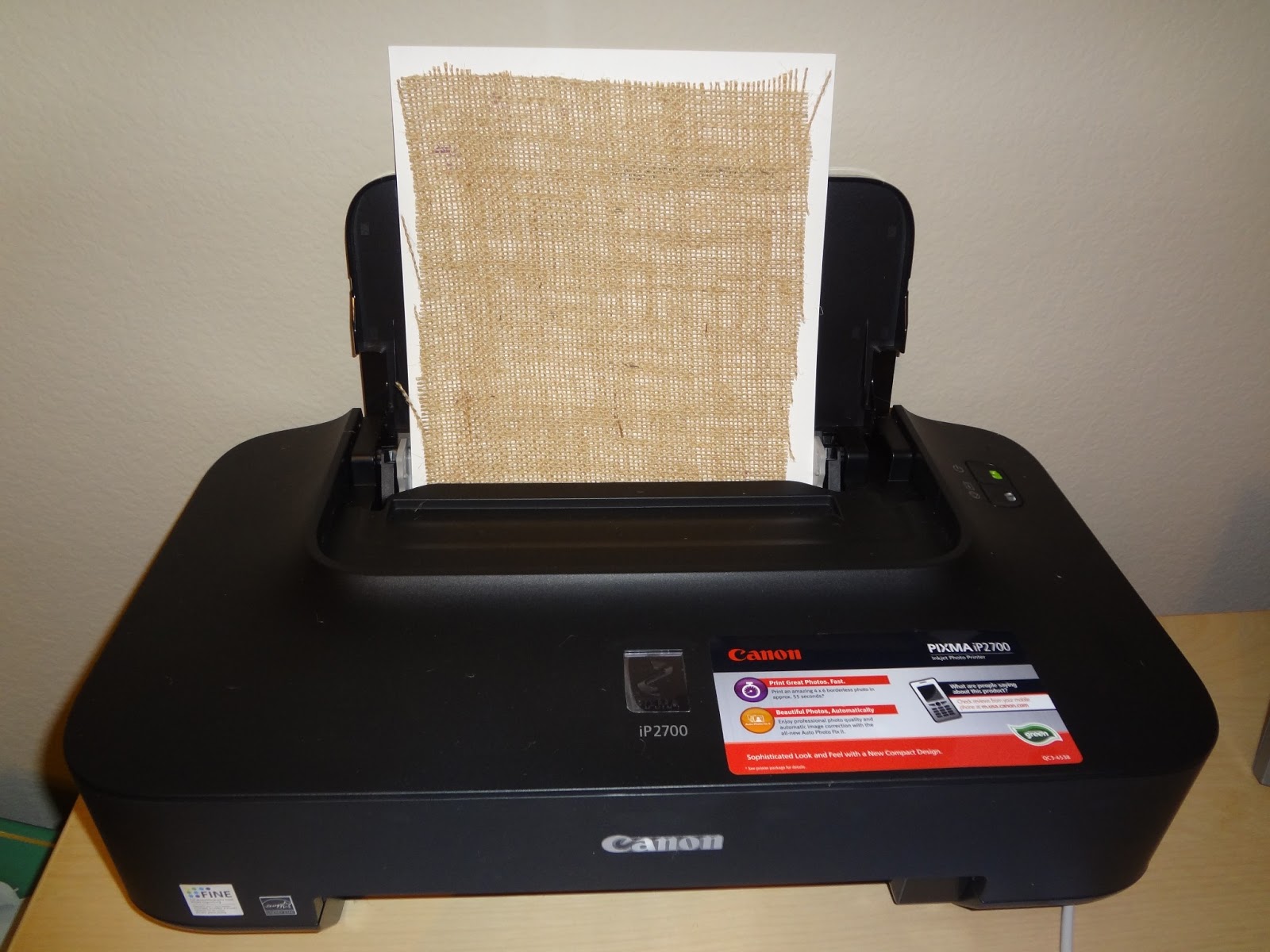 Life With the Giles': Printing on Burlap