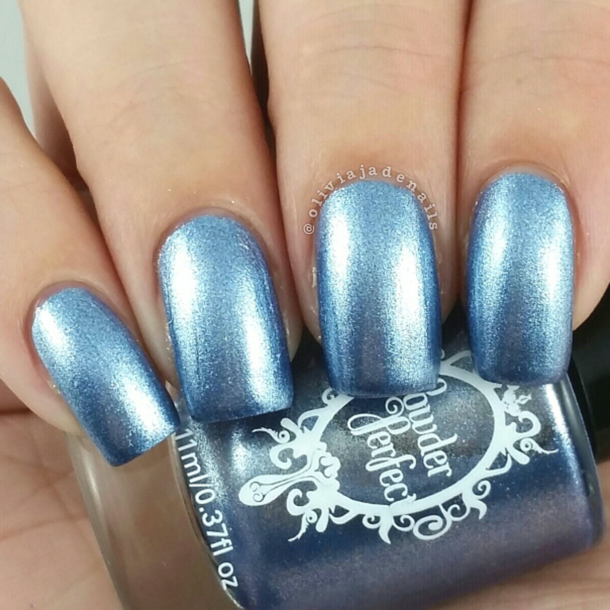 Powder Perfect First Dance swatched by Olivia Jade Nails