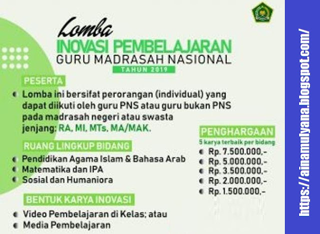 JUKNIS LOMBA INOVASI PEMBELAJARAN GURU MADRASAH TINGKAT