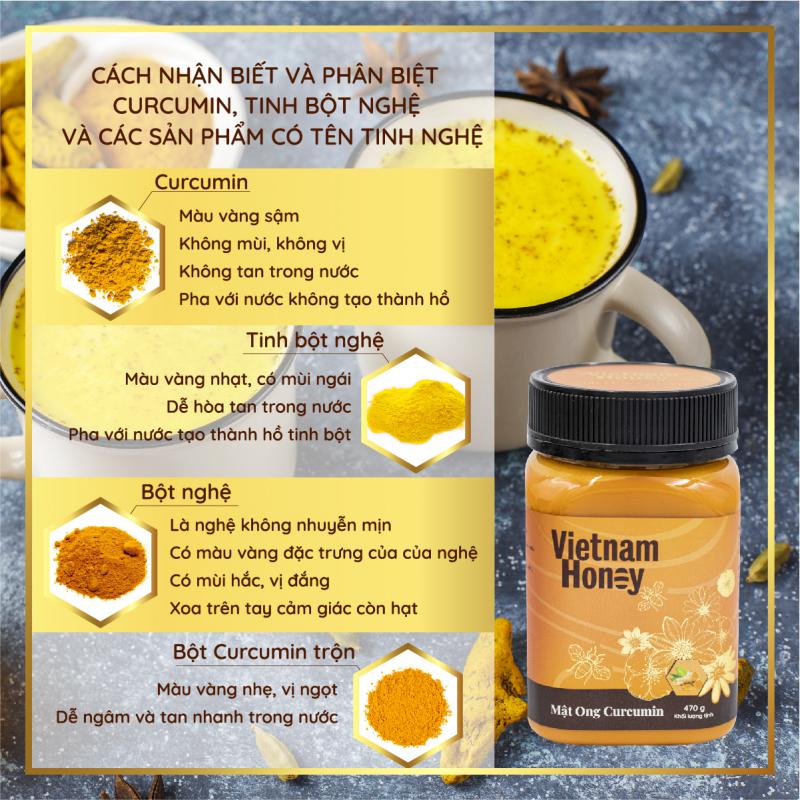 [BEERA] Mật Ong Tinh Nghệ Curcumin 470g – Vietnam Honey