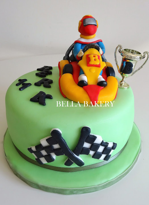 -: GO-KARTING CAKE