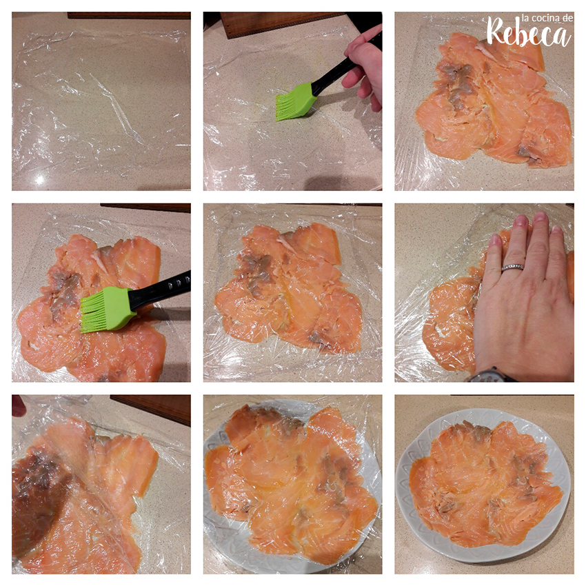 La cocina de Rebeca Carpaccio de salmón