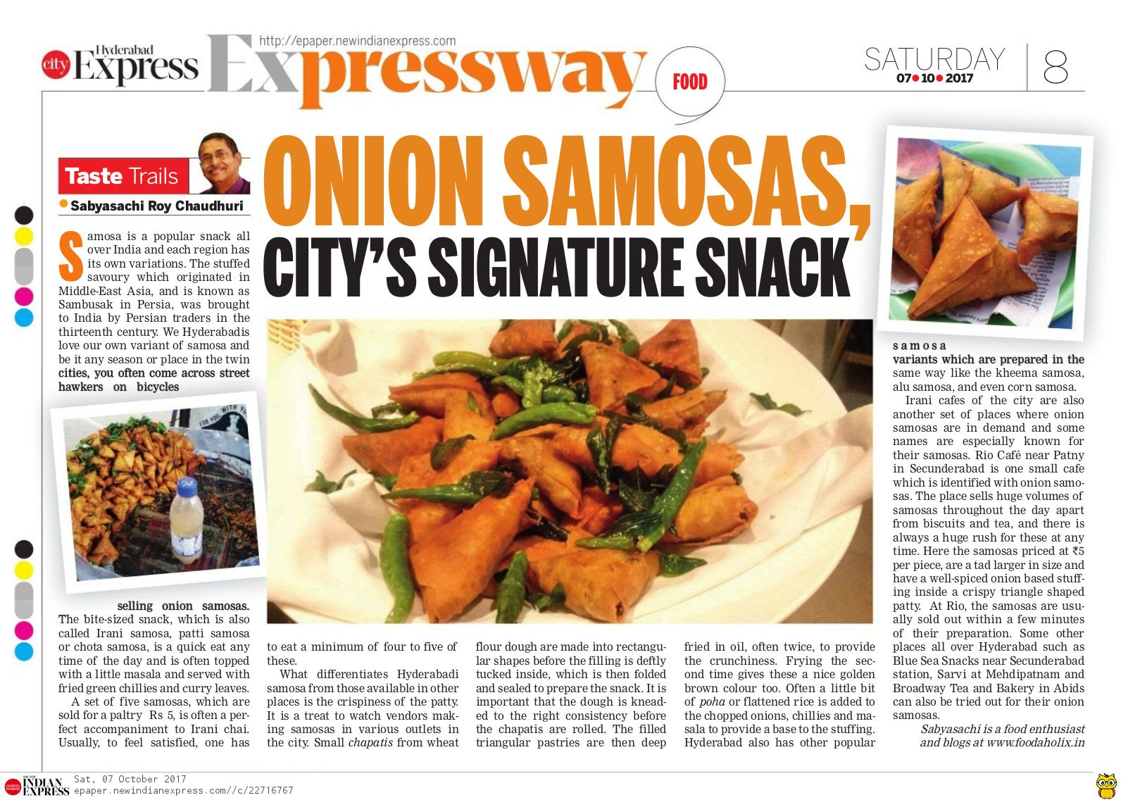Onion Samosa The Popular Street Food of Old Hyderabad Foodaholix