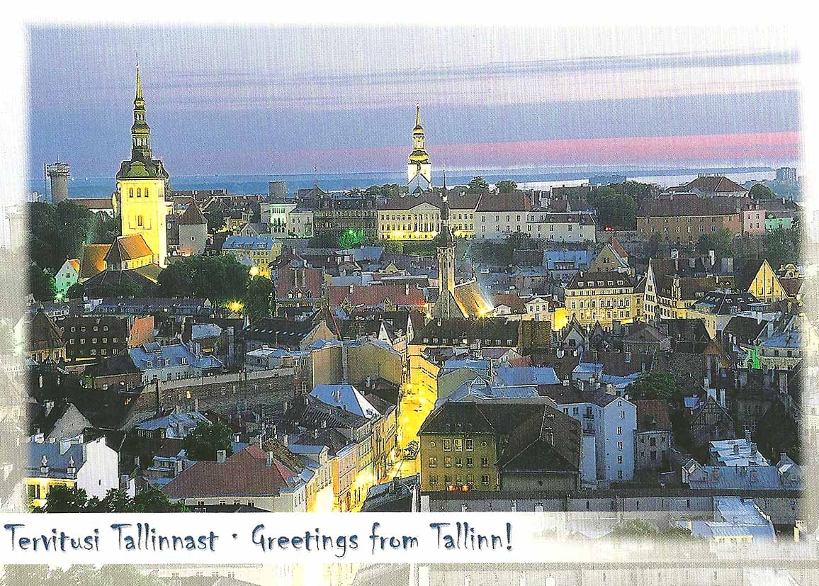 Postcard Diary White Nights in Tallinn Estonia