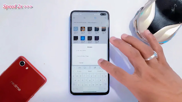 Remove format of the video rename video on android phone