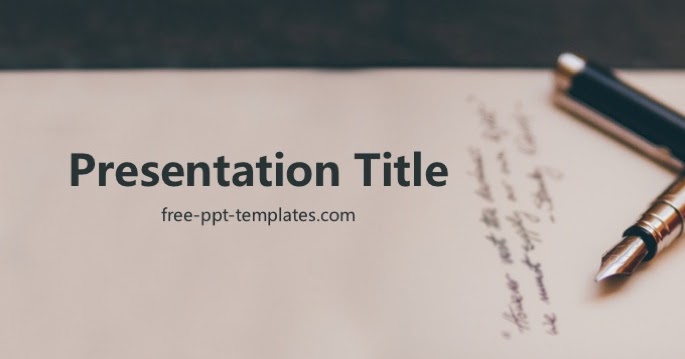 writing presentation template