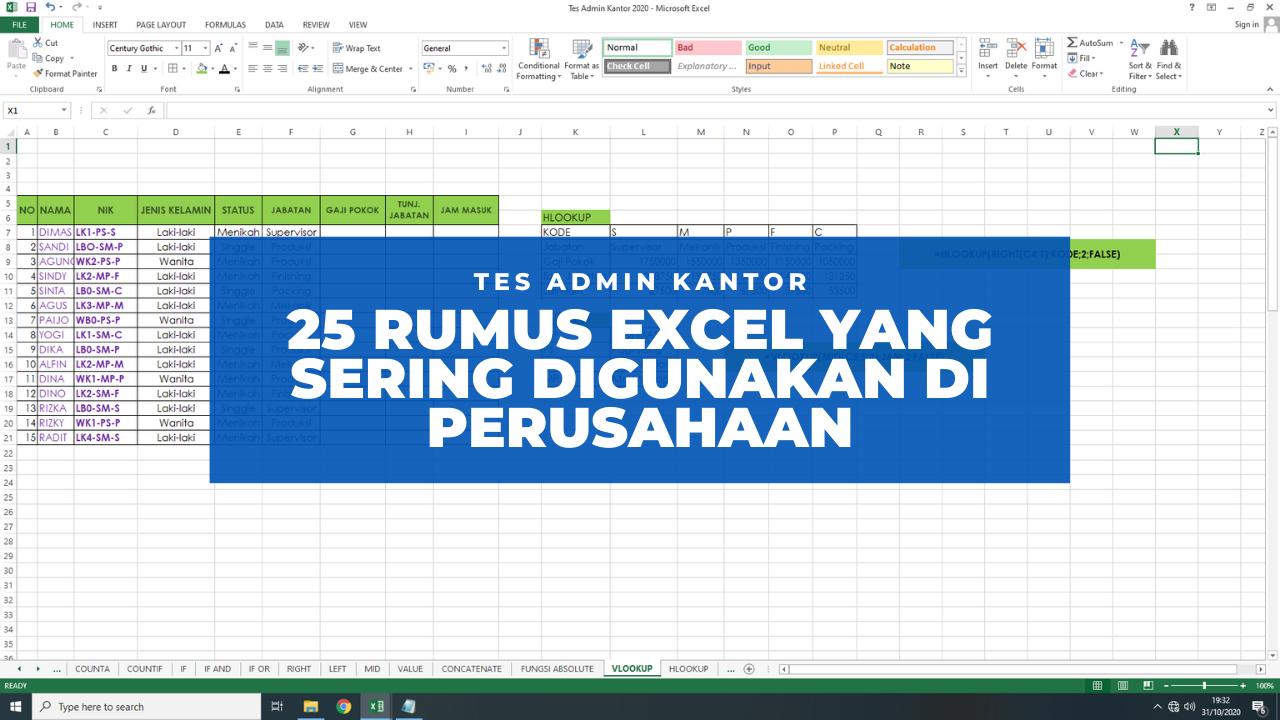 Rumus Excel Untuk Admin: Mempermudah Pekerjaan Anda Rumus Excel Untuk Admin: Mempermudah Pekerjaan Anda